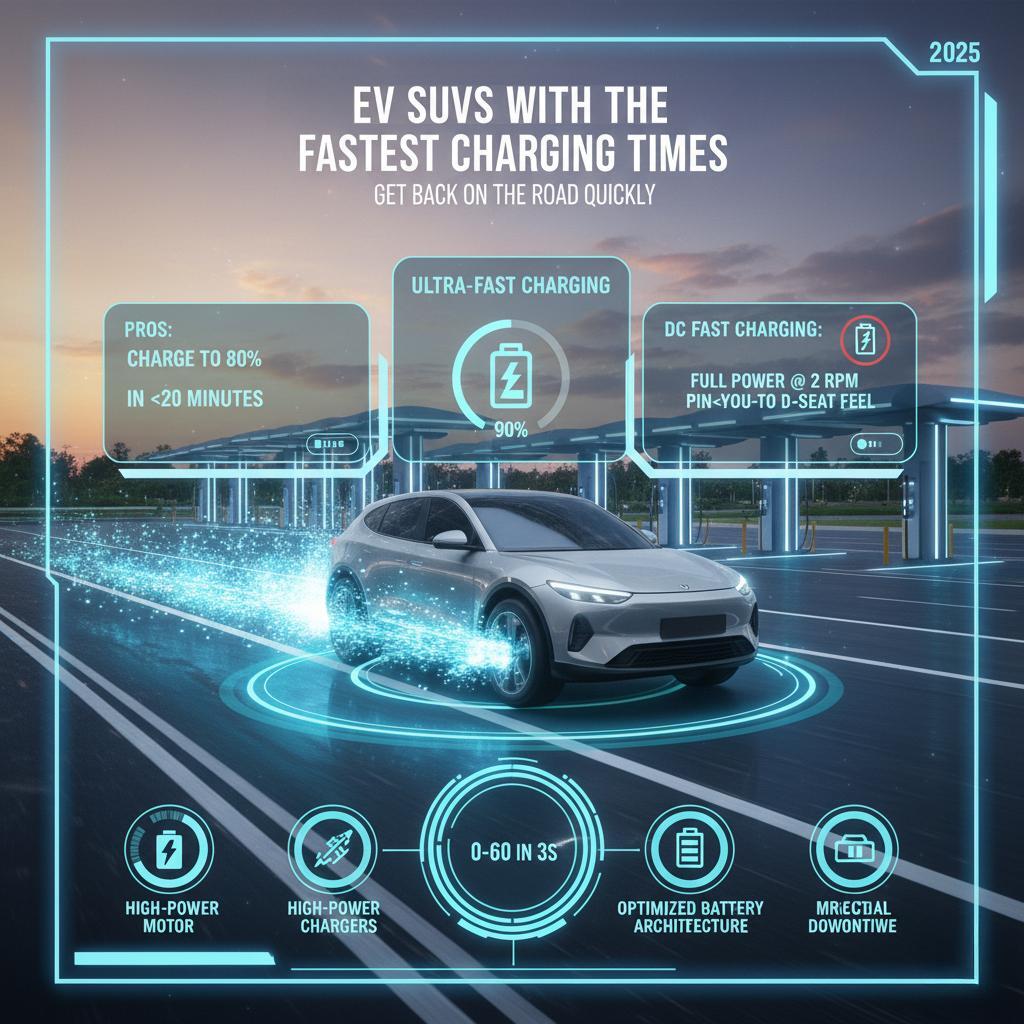 EV SUVs with the Fastest Charging Times
