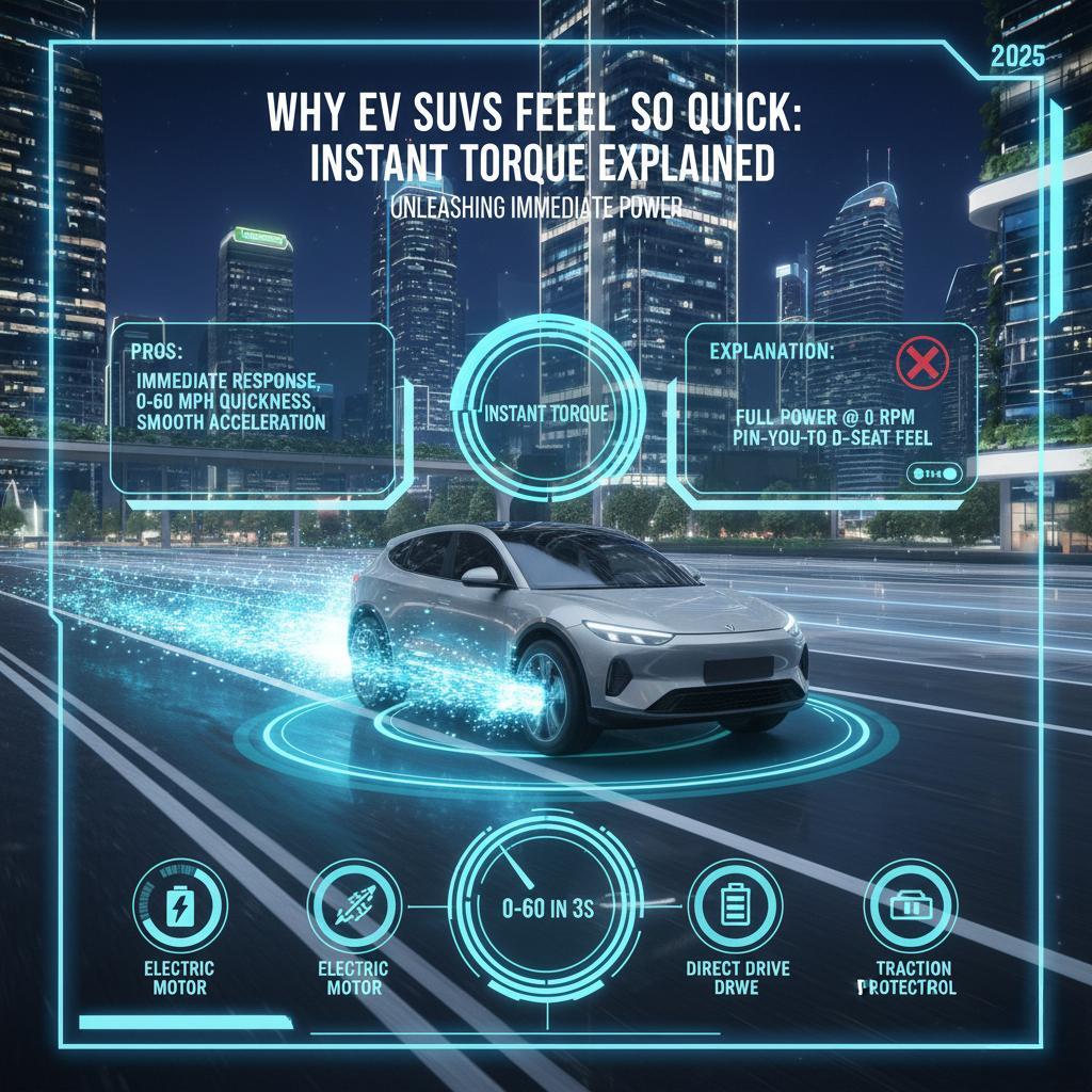 Why EV SUVs Feel So Quick: Instant Torque Explained